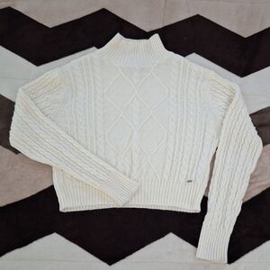 Guess Factory cable knit cropped sweater